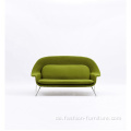 Edelstahl Rahmen Settee Loveseat Womb Sofa